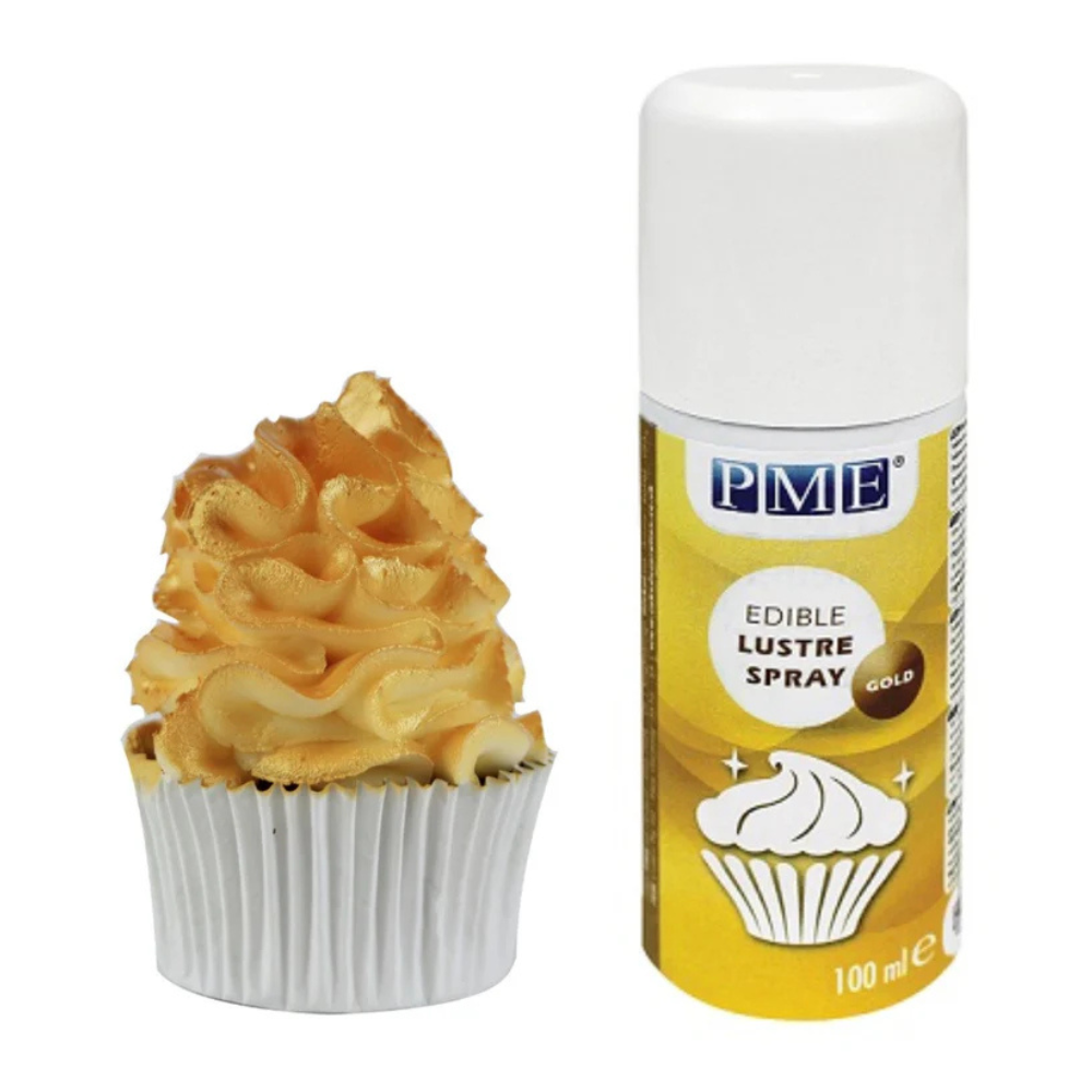 PME Edible Lustre Spray 100ml Gold (1)