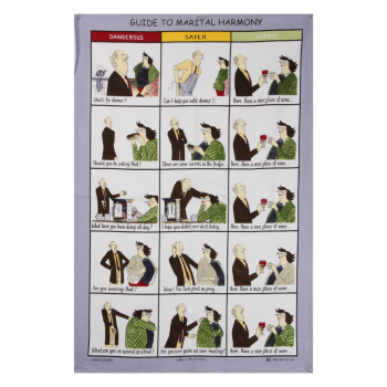 Samuel Lamont Guide to Marital Harmony Cotton Tea Towel