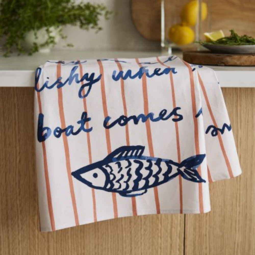 Ulster Weavers Catch of the Day Stripe Tea Towel