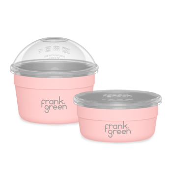 frank green Duo To Go Bowl 2 Piece Set Blushed