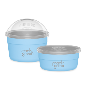 frank green Duo To Go Bowl 2 Piece Set Sky Blue