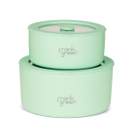frank green Stainless Steel Bowl with Glass Lid 2 Piece Set Mint Gelato