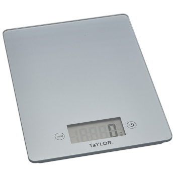 Taylor Pro Glass Digital Scale 5kg Pewter