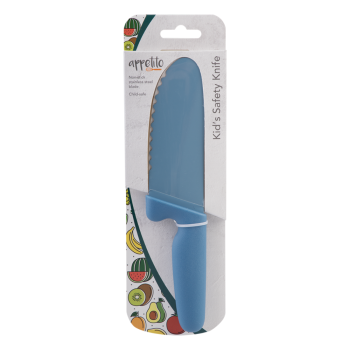 APPETITO KID’S SAFETY KNIFE W NON-STICK SERRATED BLUE (2)