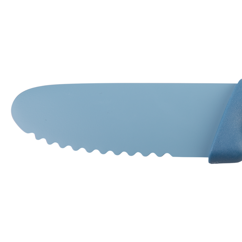 APPETITO KID’S SAFETY KNIFE W NON-STICK SERRATED BLUE (4)