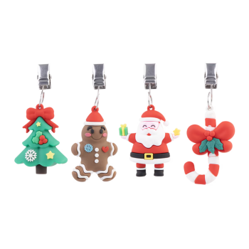 Alfresco Lane Tablecloth Weights Set of 4 Christmas