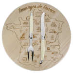André Verdier 2 Piece Cheese Set with Board Ivory