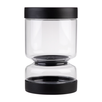 Appetito Borosilicate Glass Pickle Jar Black 1.1L (1)