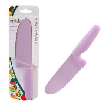 Appetito Kid’s Non-Stick Serrated Safety Knife Pink (4)