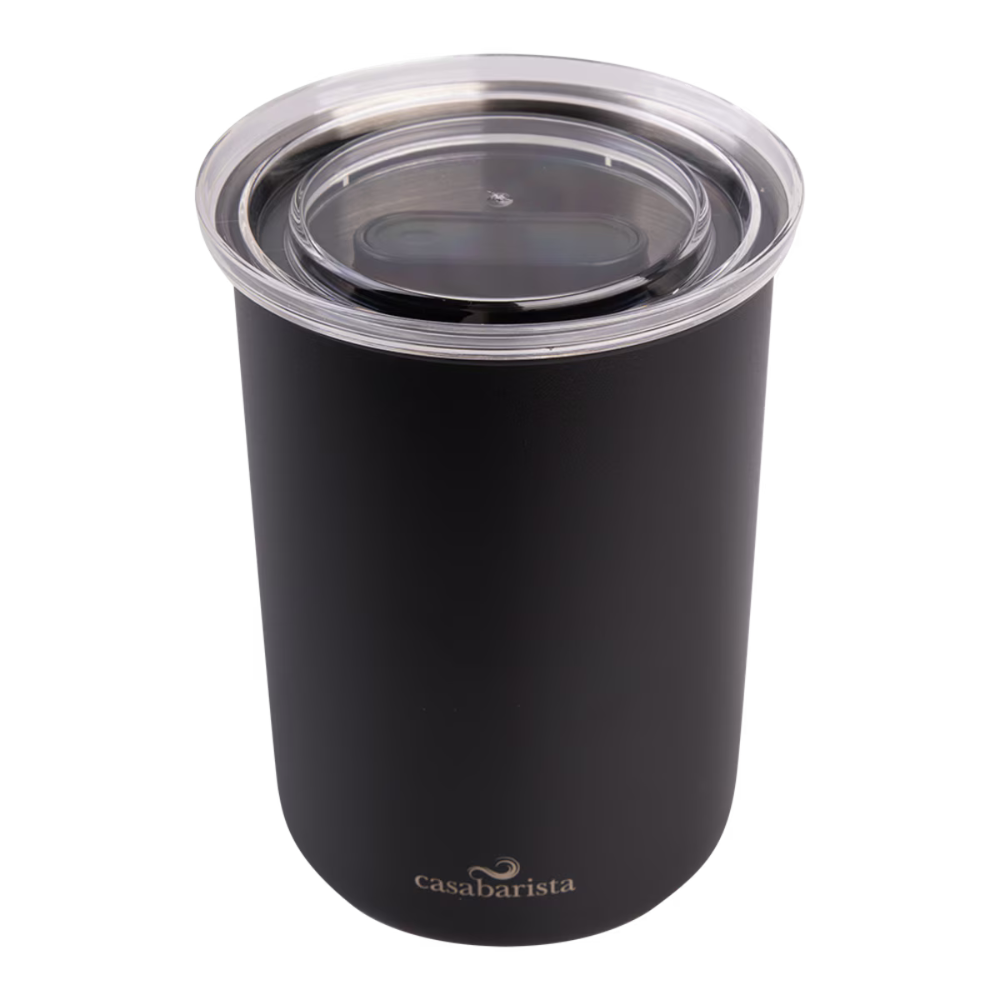 CASABARISTA STAINLESS STEEL VACUUM COFFEE CANISTER 1.3L BLACK (2)