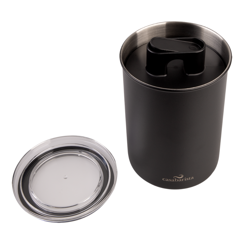 CASABARISTA STAINLESS STEEL VACUUM COFFEE CANISTER 1.3L BLACK (3)
