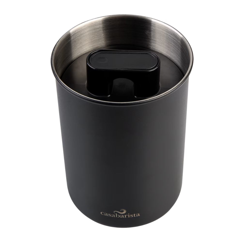 CASABARISTA STAINLESS STEEL VACUUM COFFEE CANISTER 1.3L BLACK (4)