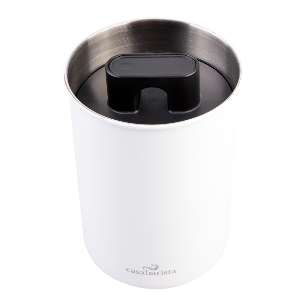 CASABARISTA STAINLESS STEEL VACUUM COFFEE CANISTER 1.3L White (4)