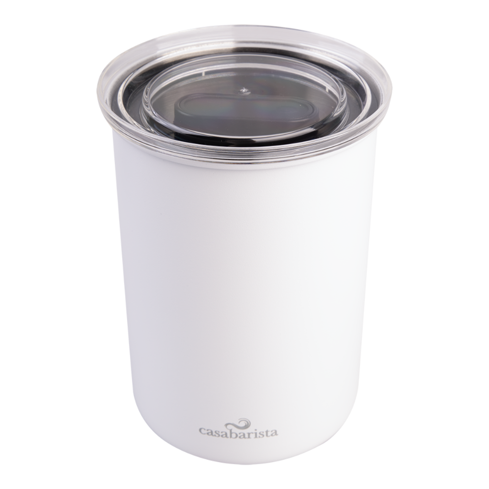 CASABARISTA STAINLESS STEEL VACUUM COFFEE CANISTER 1.3L White (5)