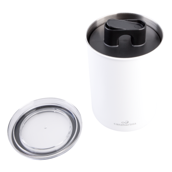 CASABARISTA STAINLESS STEEL VACUUM COFFEE CANISTER 1.3L White (6)