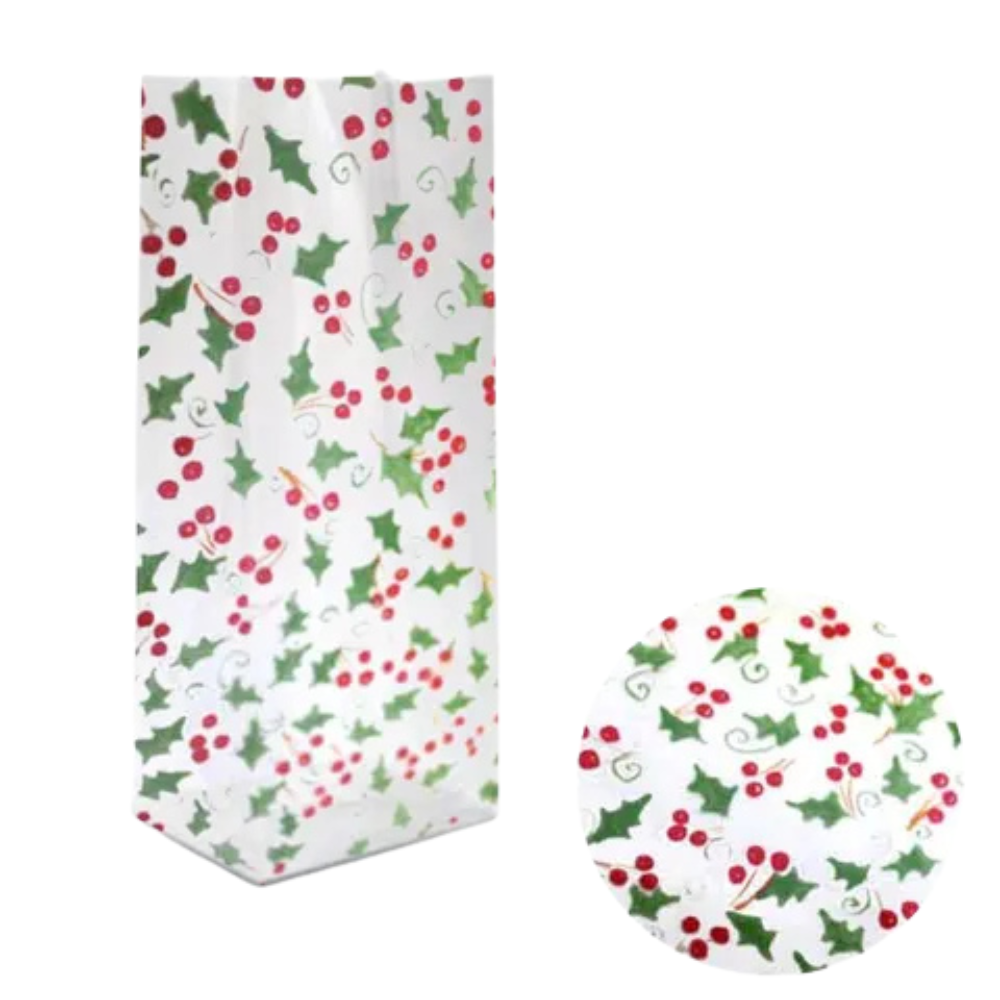 CELLO RED & GREEN HOLLY 500X700MM