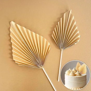 Cake Craft Wish Deco Fan Topper 2 Pack Cream