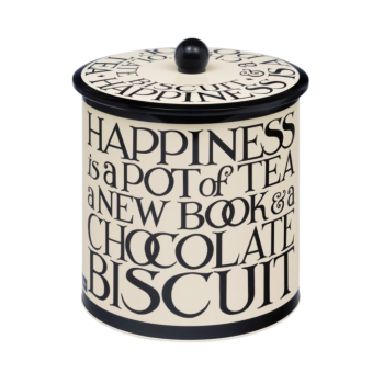 Emma Bridgewater Black Toast & Marmalade Biscuit Barrel 17cm