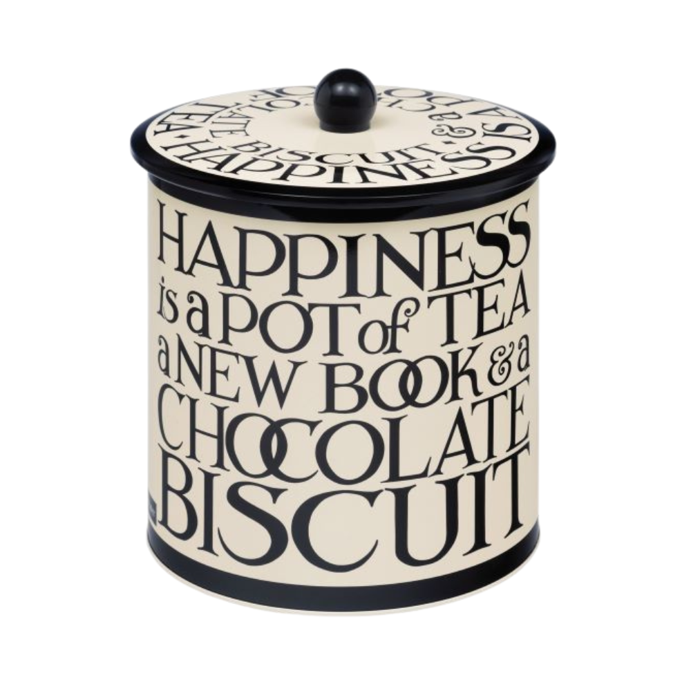 Emma Bridgewater Black Toast & Marmalade Biscuit Barrel 17cm