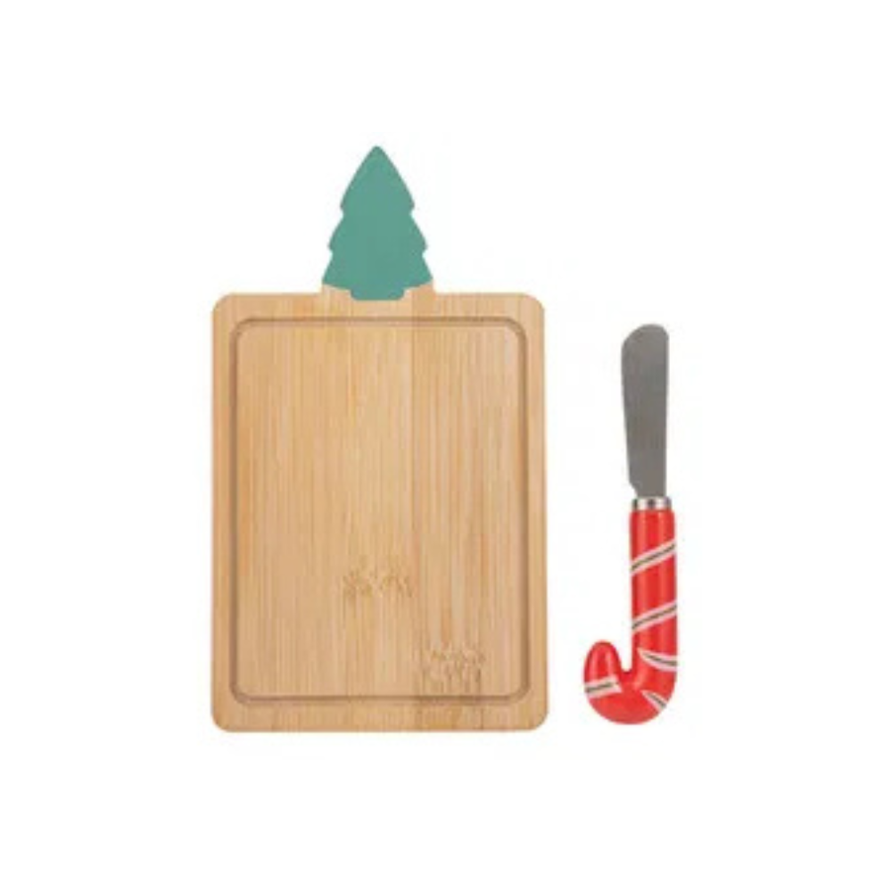 Ladelle Festive Fun Bamboo Board & Spreader Assorted (2)