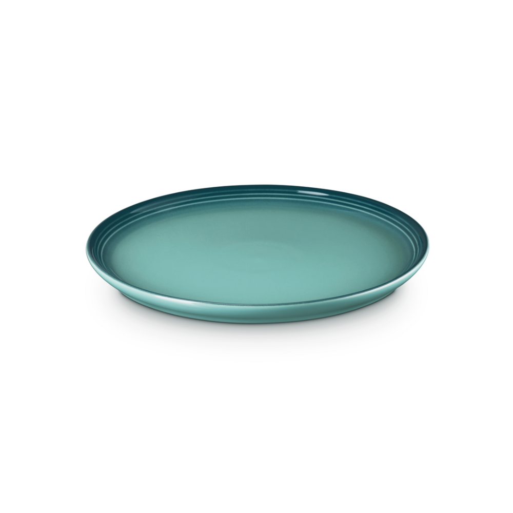 Le Creuset Stoneware Coupe Salad Plate 22cm Bleu Riviera (1)