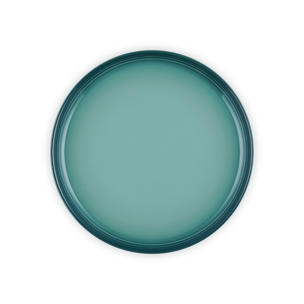Le Creuset Stoneware Coupe Salad Plate 22cm Bleu Riviera (4)