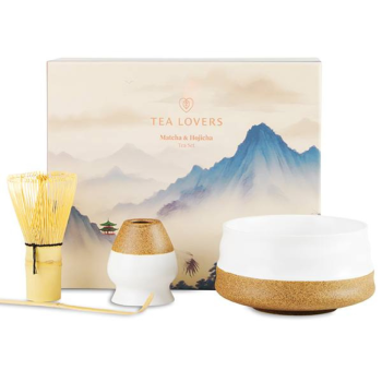 Matcha & Hojicha Tea Gift Set White