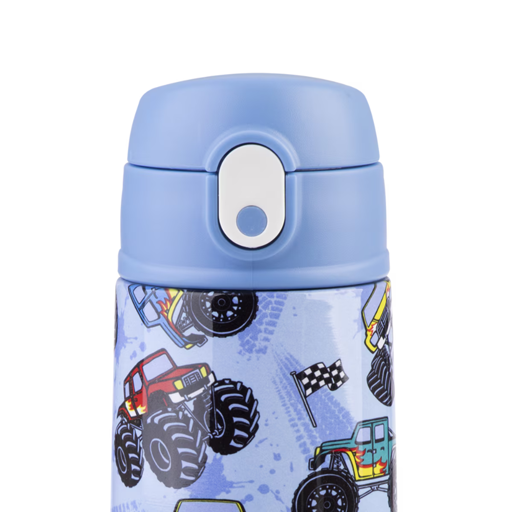 Oasis Insulated Stainless Steel Kid’s Sipper Bottle 400ml Monster Trucks (4)