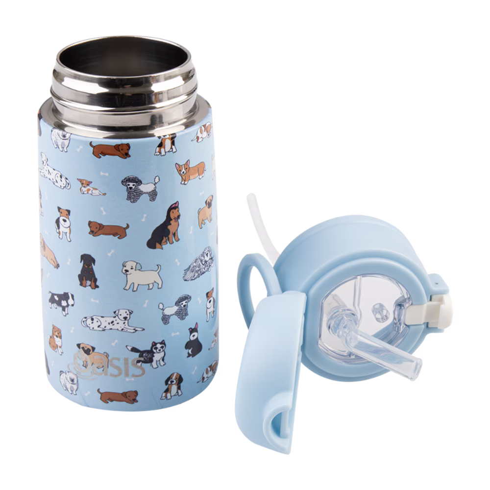 Oasis Insulated Stainless Steel Kid’s Sipper Bottle 400ml Puppy Dogs (3)
