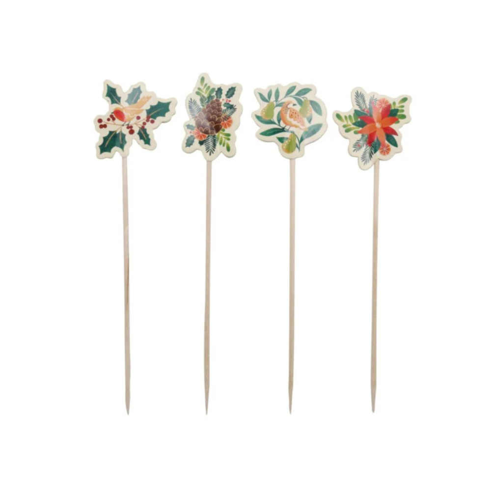 PME Appetizer Treat Picks Festive Foliage Pack of 24 (2)