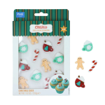 PME Edible Sugar Decorations Christmas Cheer Set of 12