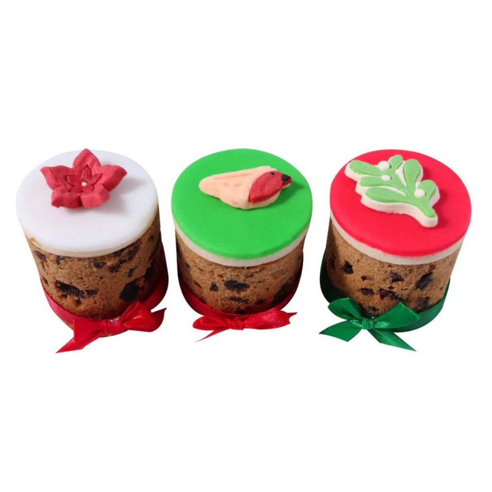 PME Edible Sugar Decorations Under the Mistletoe Set of 12 (1)