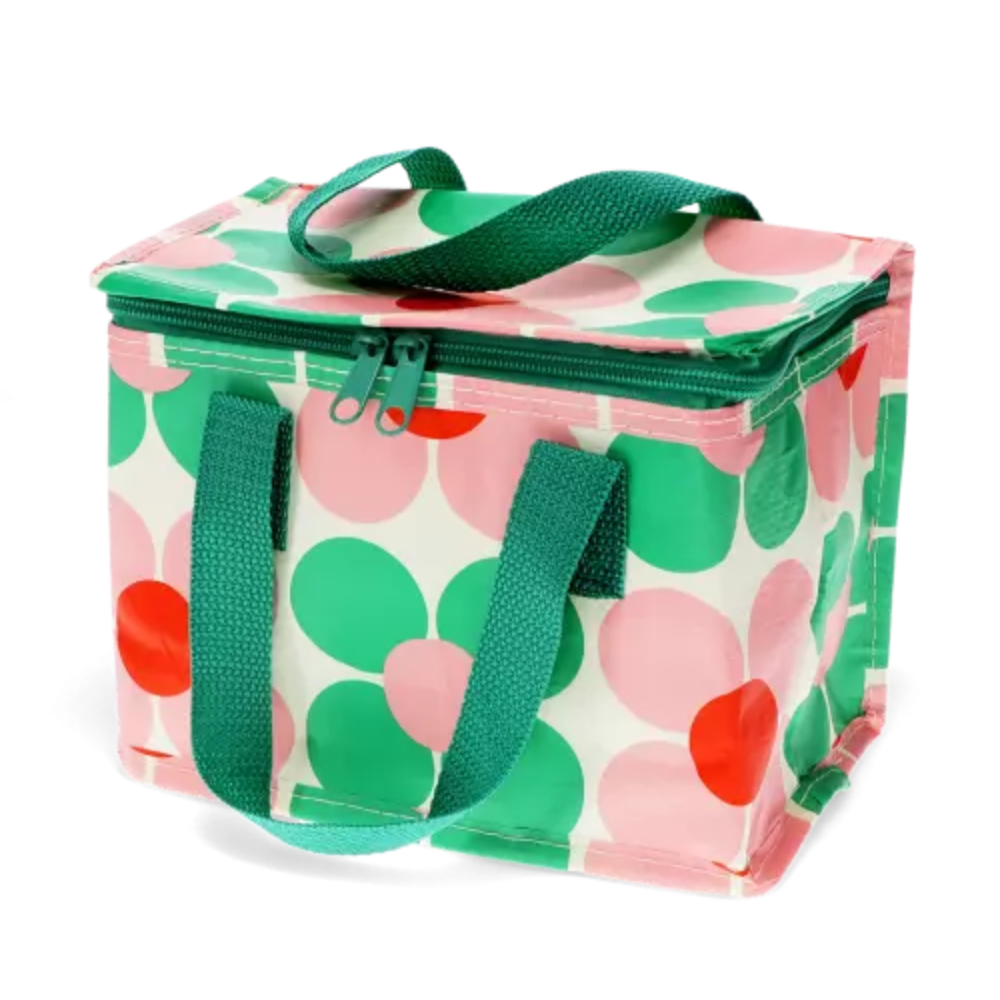 Rex London Insulated Lunch Bag Pink Green Daisy (1)