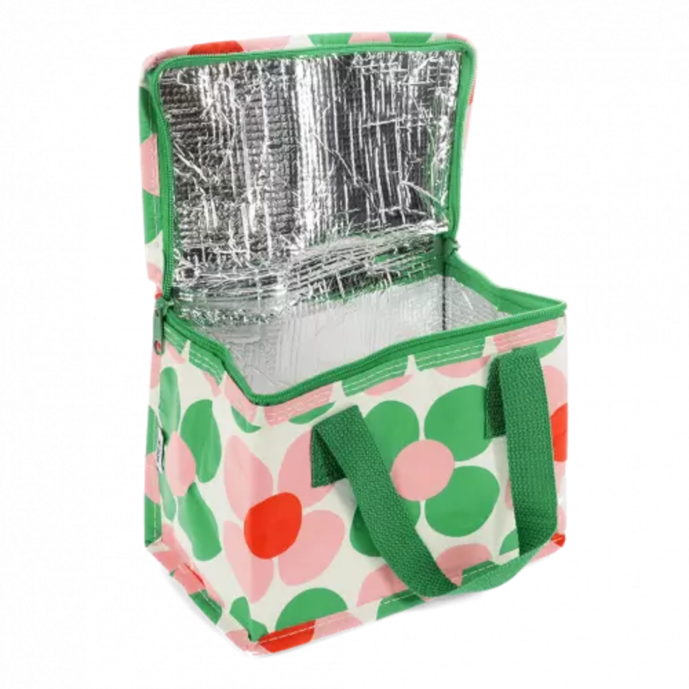 Rex London Insulated Lunch Bag Pink Green Daisy