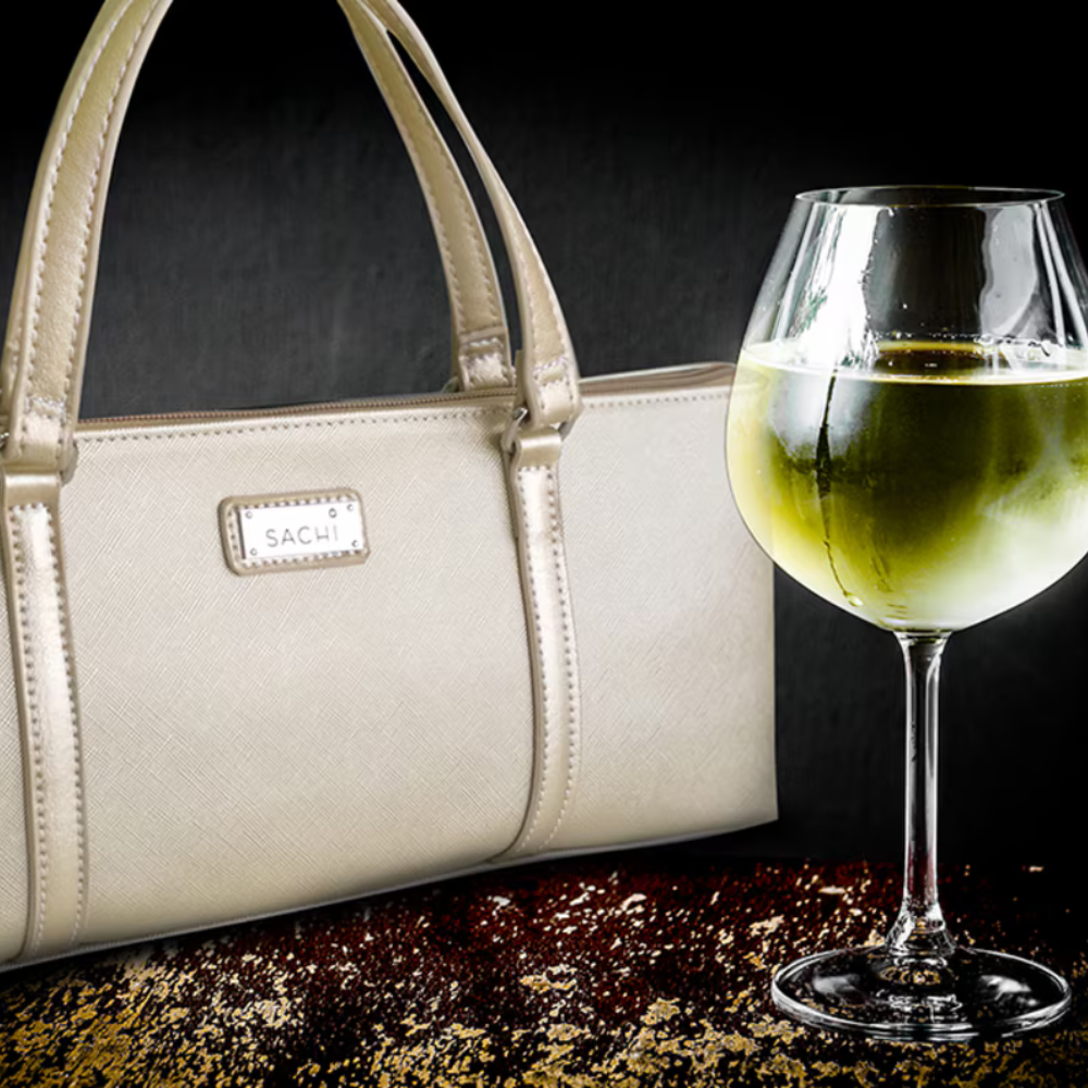 Sachi Insulated Wine Purse Champagne Gold (2)