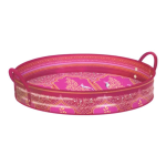 Sara Miller Scalloped Archways Large Handled Tray