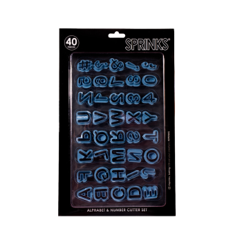 Sprinks Alphabet & Number Cutter Set 40 Pieces