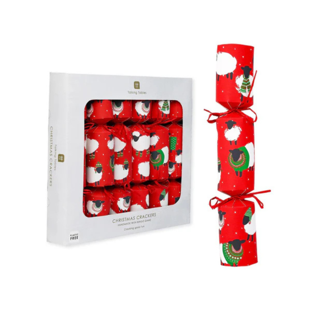 Talking Tables Sheep Christmas Crackers Pack of 6 (3)