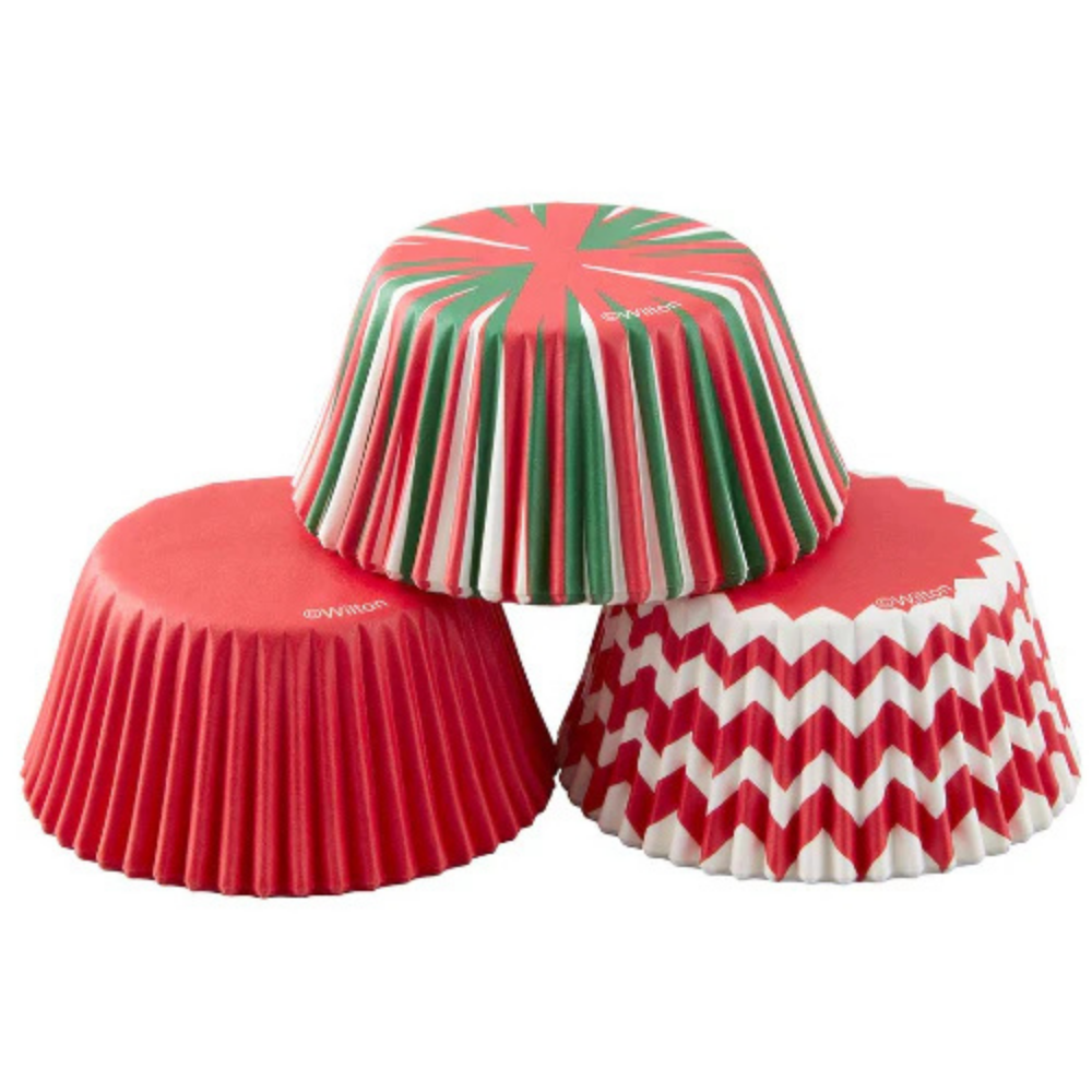 Wilton Assorted Holiday Swirl Cupcake Cases Pack of 24 (2)