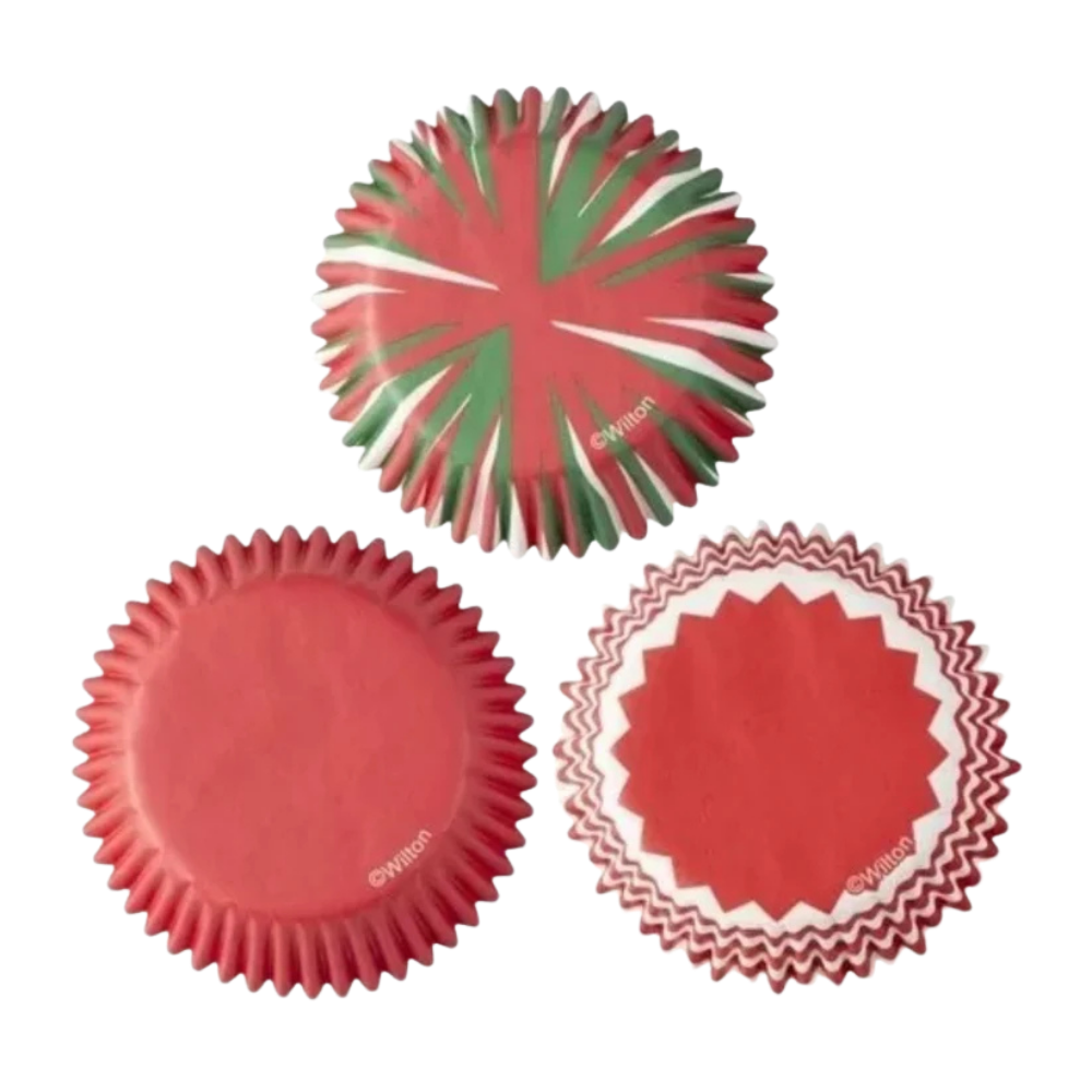 Wilton Assorted Holiday Swirl Cupcake Cases Pack of 24