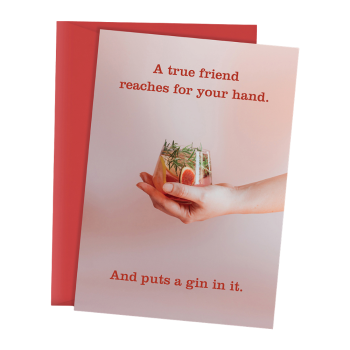 Blackwell Press Gin In Hand Card