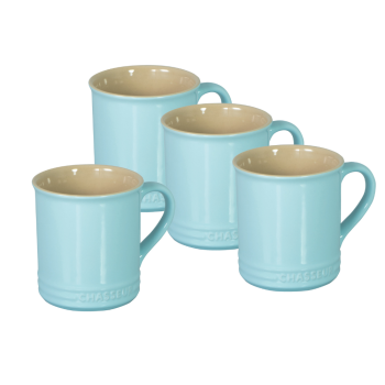 Chasseur La Cuisson Duck Egg Blue Mug 350ml Set of 4