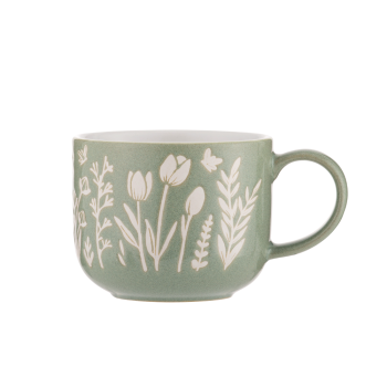 Mason Cash In the Meadow Green Tulip Mug 400ml