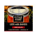 Orchard Road Wide Mouth Bands and Lids Set of 6