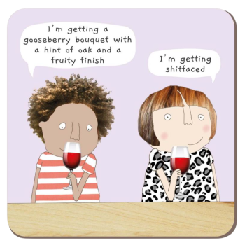 Rosie Made A Thing Wine Tasting Coaster