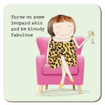 Rosie Made A Thing Leopard Coaster