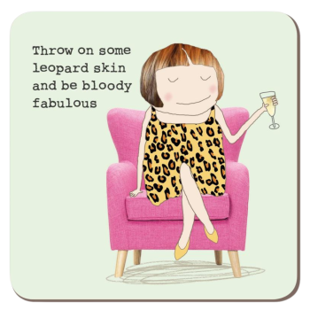 Rosie Made A Thing Leopard Coaster