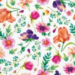 PAW Decor Lunch Napkins 33cm Flower Arrangement Pack of 20