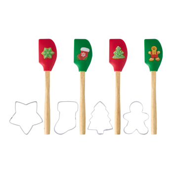 Avanti Christmas Spatula and Cookie Cutter Set