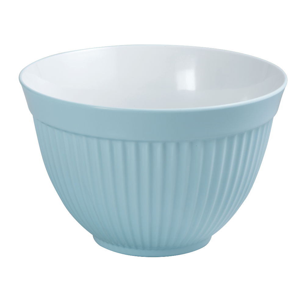 AVANTI Melamine Ribbed Mixing Bowl 18cm1.5L Duck Egg Blue